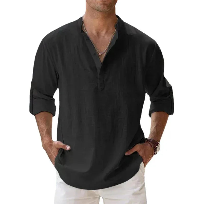 Alvaro-Camisa cuello alto