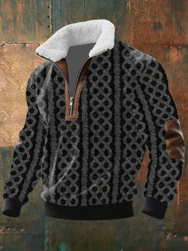 Massimo-Suéter con cuello forrado cálido