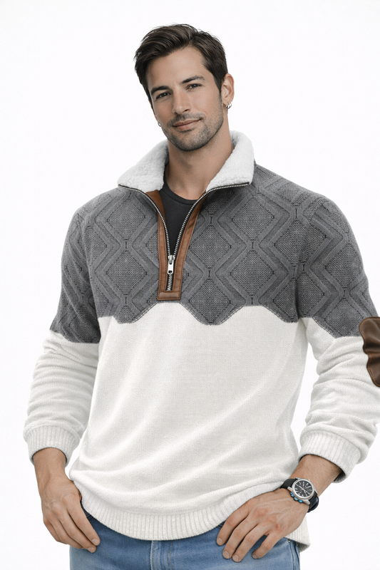 Eduard- Suéter con cuello forrado cálido