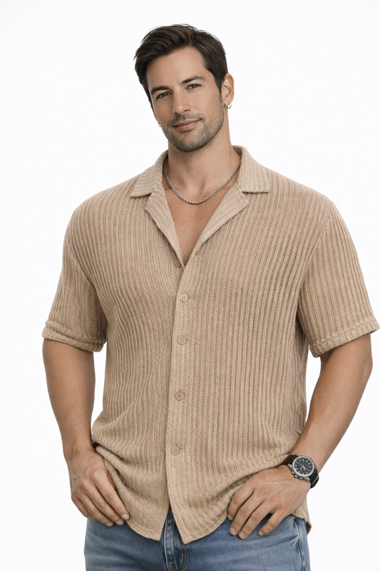 Alex-Camisa calada de manga corta
