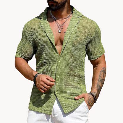 Alex-Camisa calada de manga corta
