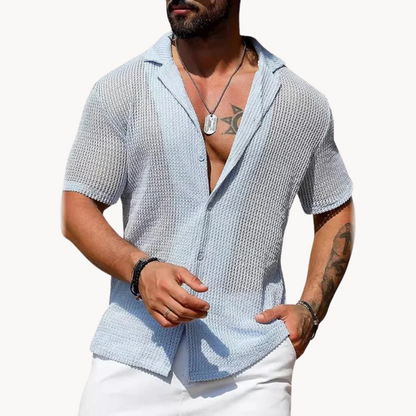 Alex-Camisa calada de manga corta