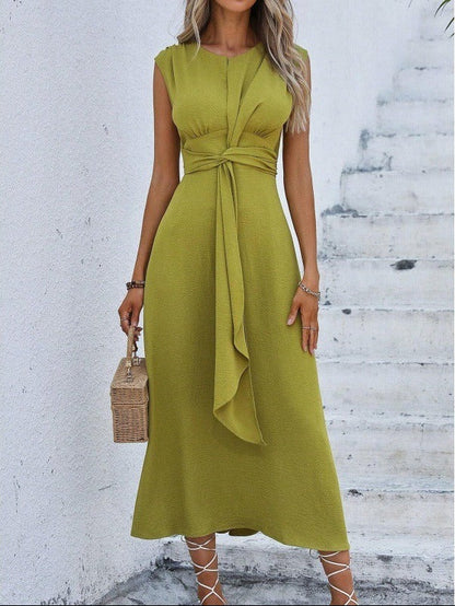 Eva - Vestido elegante sin mangas con cinturón ajustable