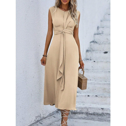Eva - Vestido elegante sin mangas con cinturón ajustable