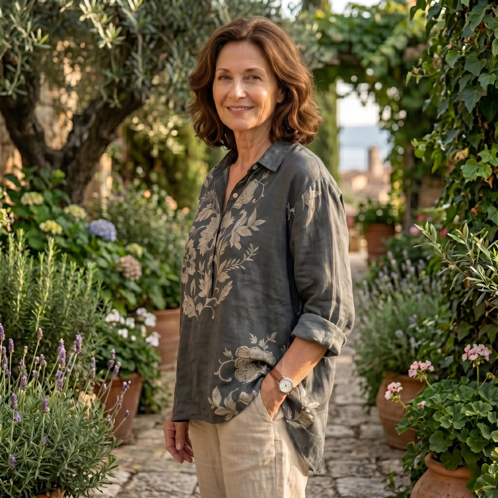 Chiara | Blusa elegante con estampa floral