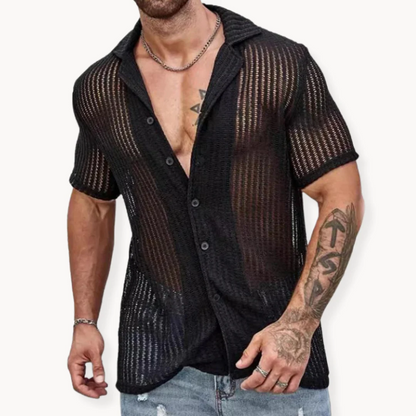 Alex-Camisa calada de manga corta
