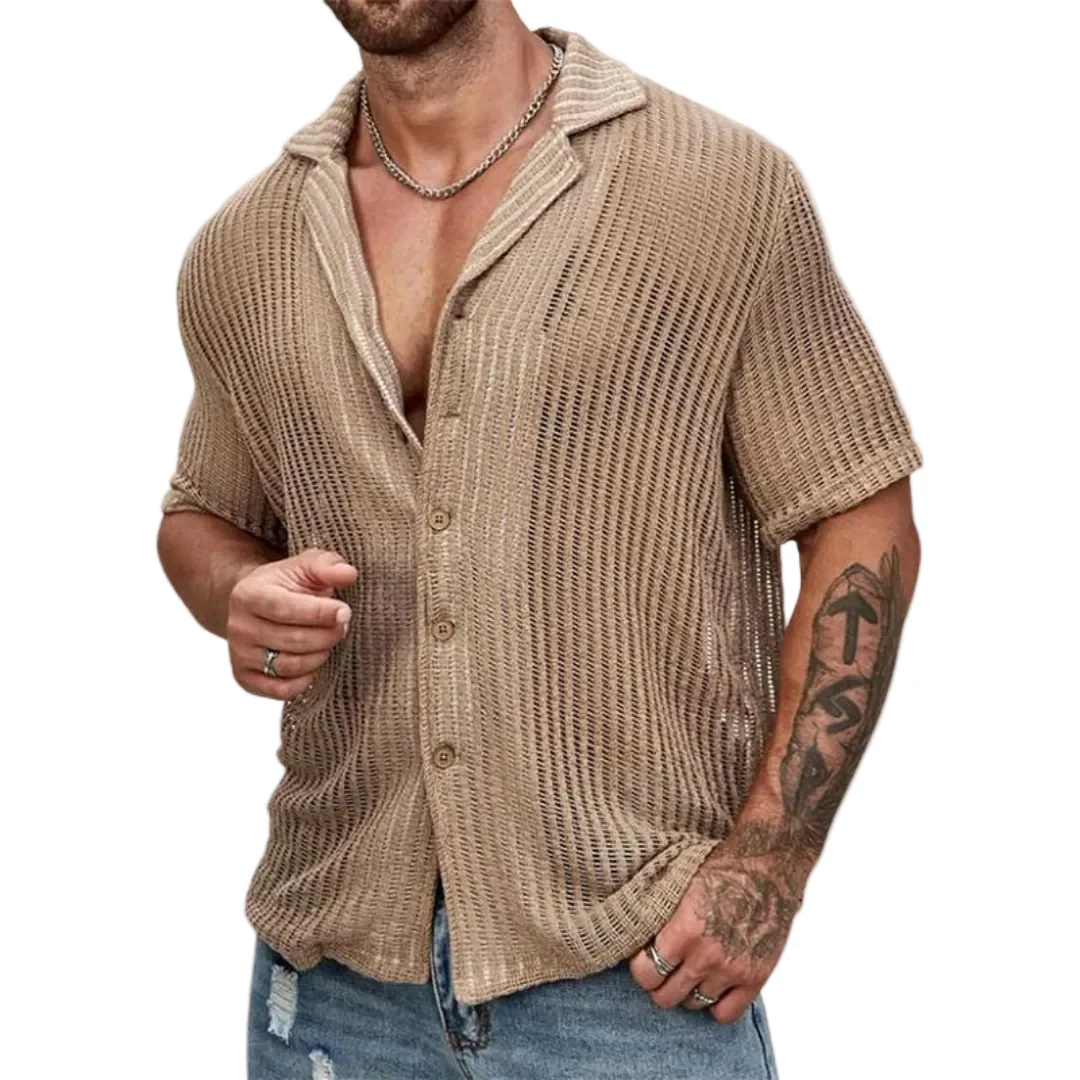Alex-Camisa calada de manga corta