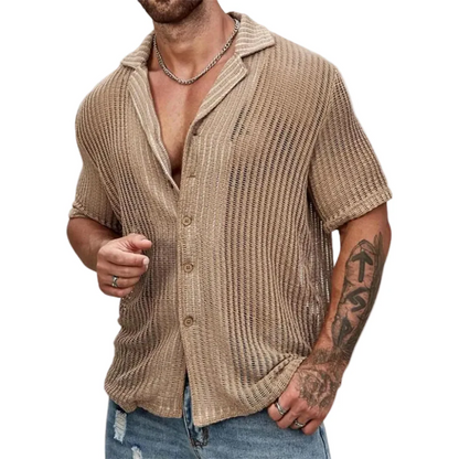 Alex-Camisa calada de manga corta